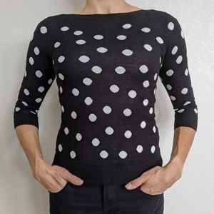 Ann Taylor Factory Bateau Neck 3/4 Sweater (XS)